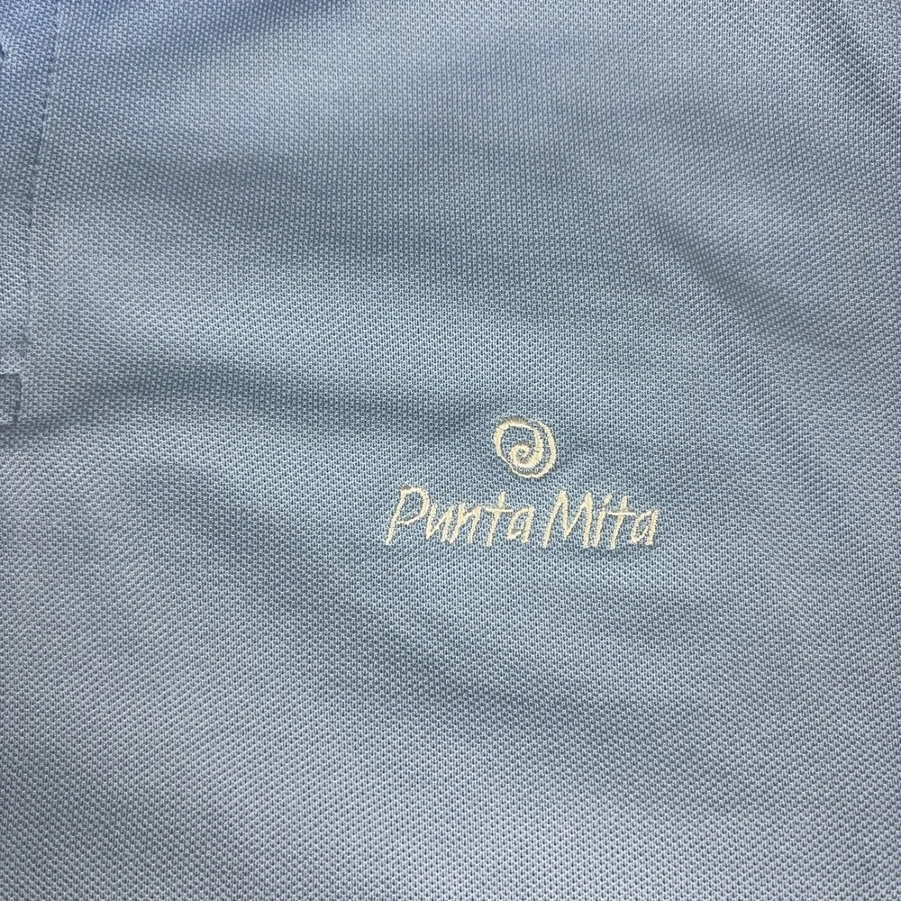 RLX Ralph Lauren Polo Shirt Mens XL Blue Punta Mita Golf Stretch Short Sleeve